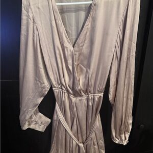 Dynamite Cream Satin Romper